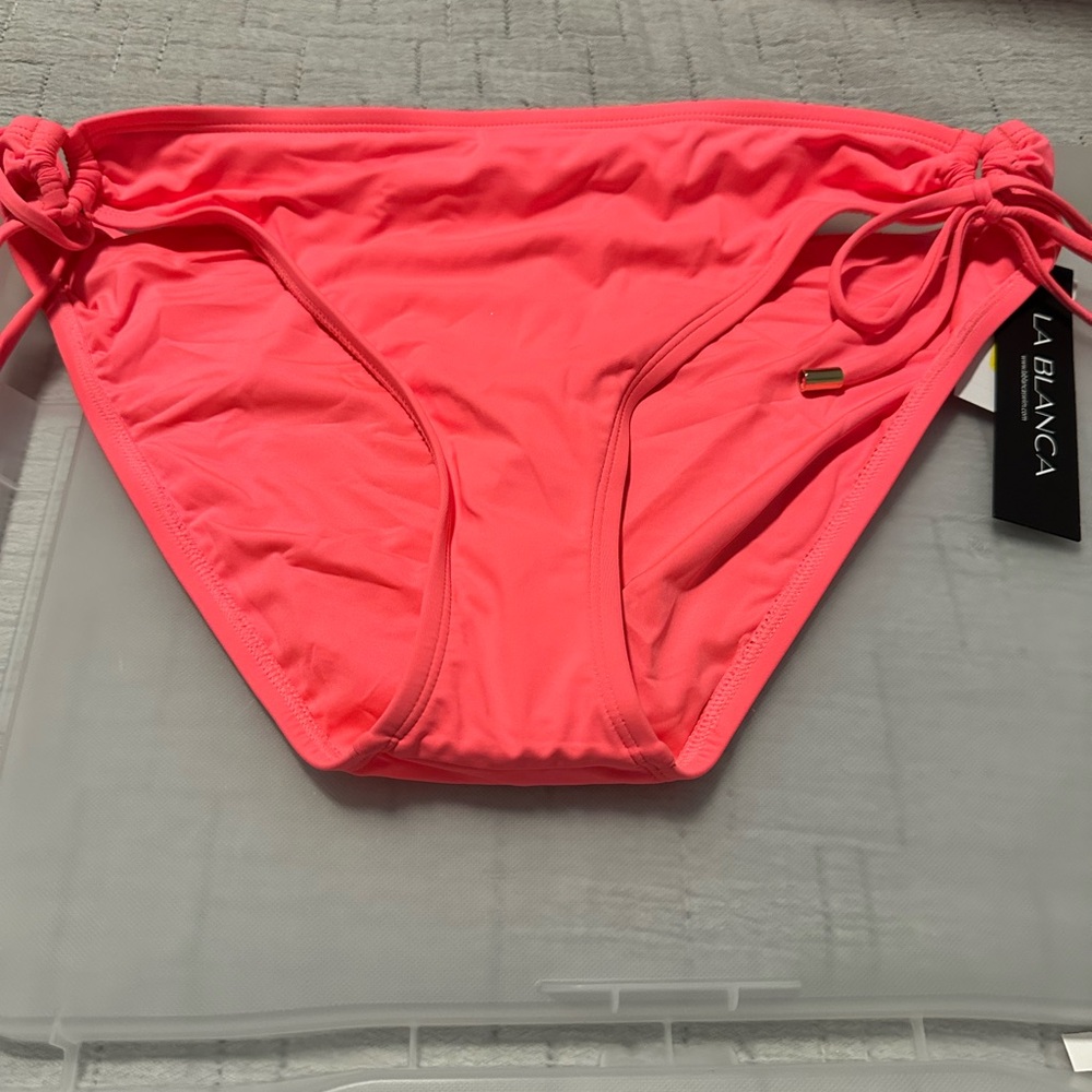 La Blanca Side Tie Bikini Bottom Size 14